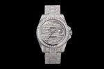 Rolex GMT-Master ii 40mm Seagull 2824 Movement 904L Steel Iced out White Gold Watch